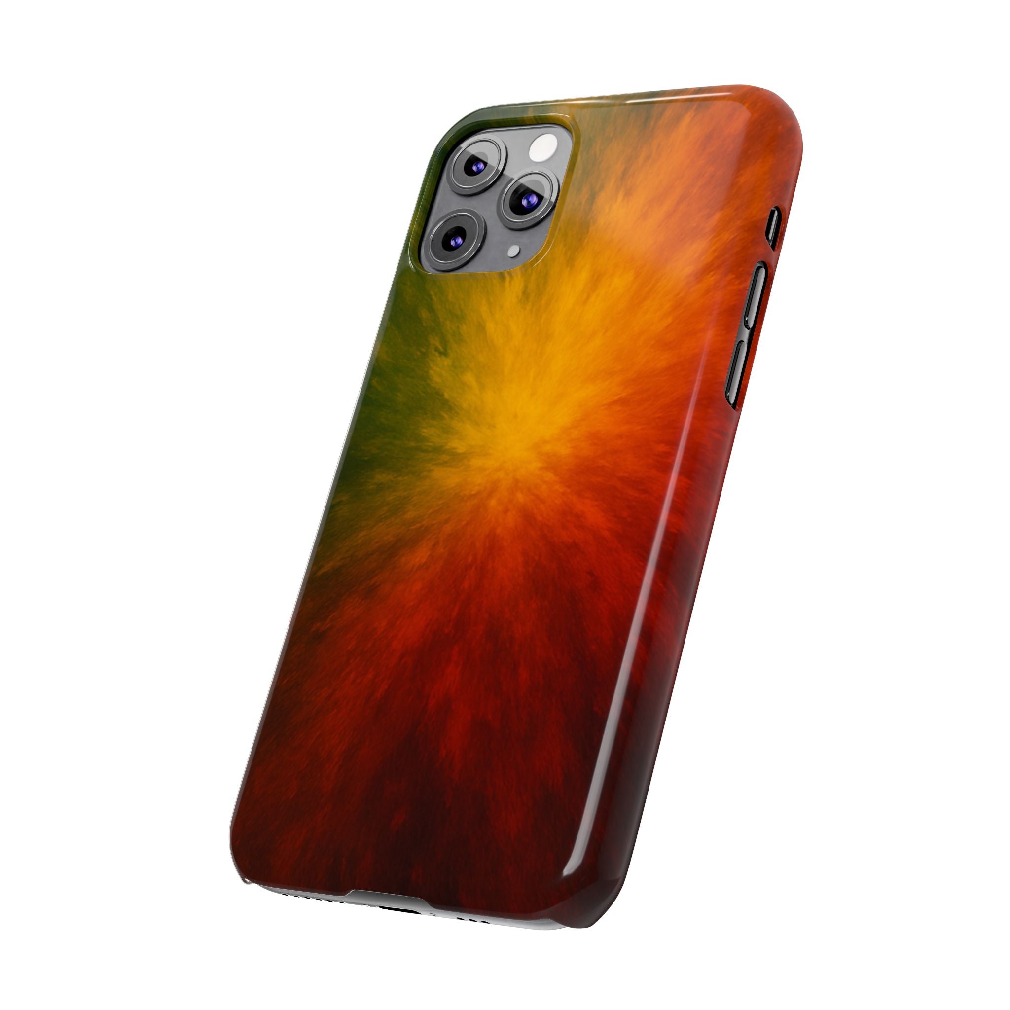 Autumn Burst Slim Phone Case — Fall Color Explosion Phone Cover