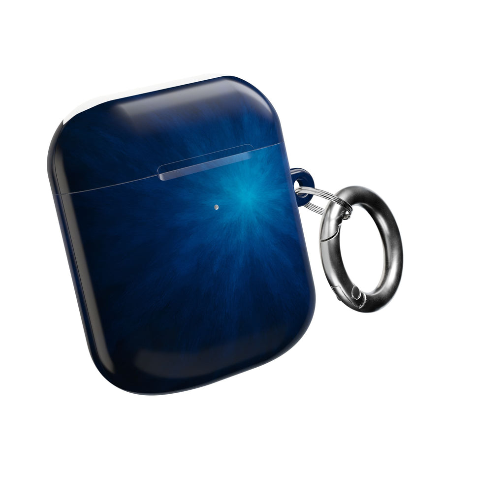 Nebula Blue AirPod Case — Galaxy Burst Protective Case