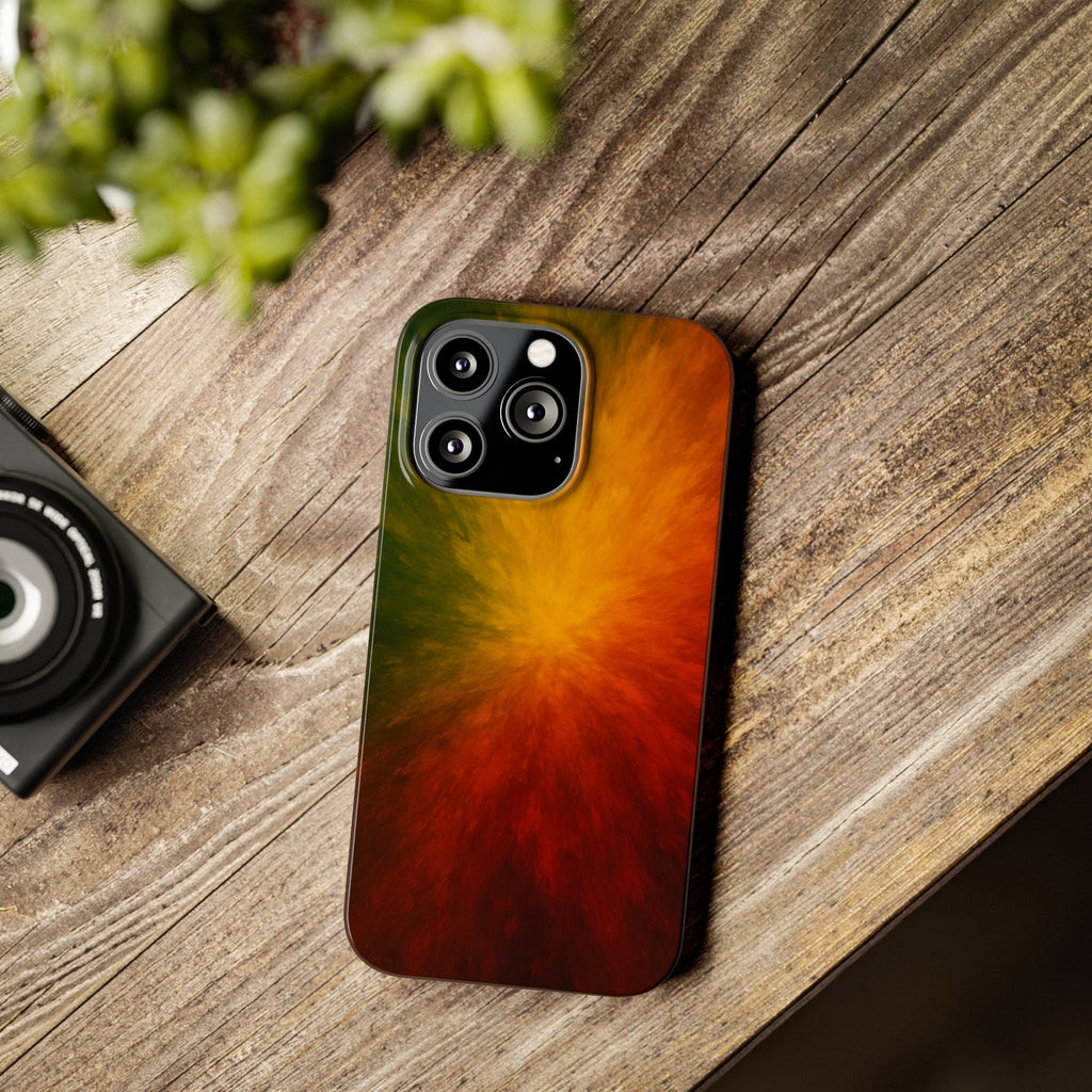 Autumn Burst Slim Phone Case — Fall Color Explosion Phone Cover