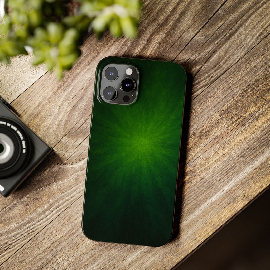 Slim Phone Case — Emerald Burst Gradient Slim Case