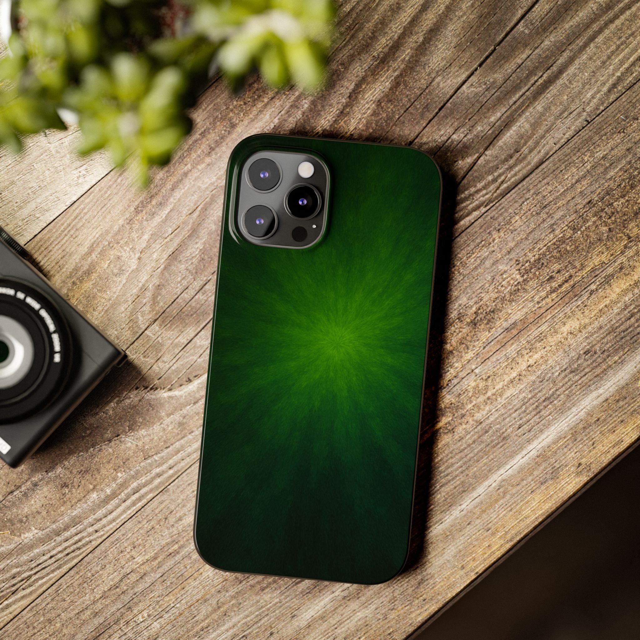 Slim Phone Case — Emerald Burst Gradient Slim Case