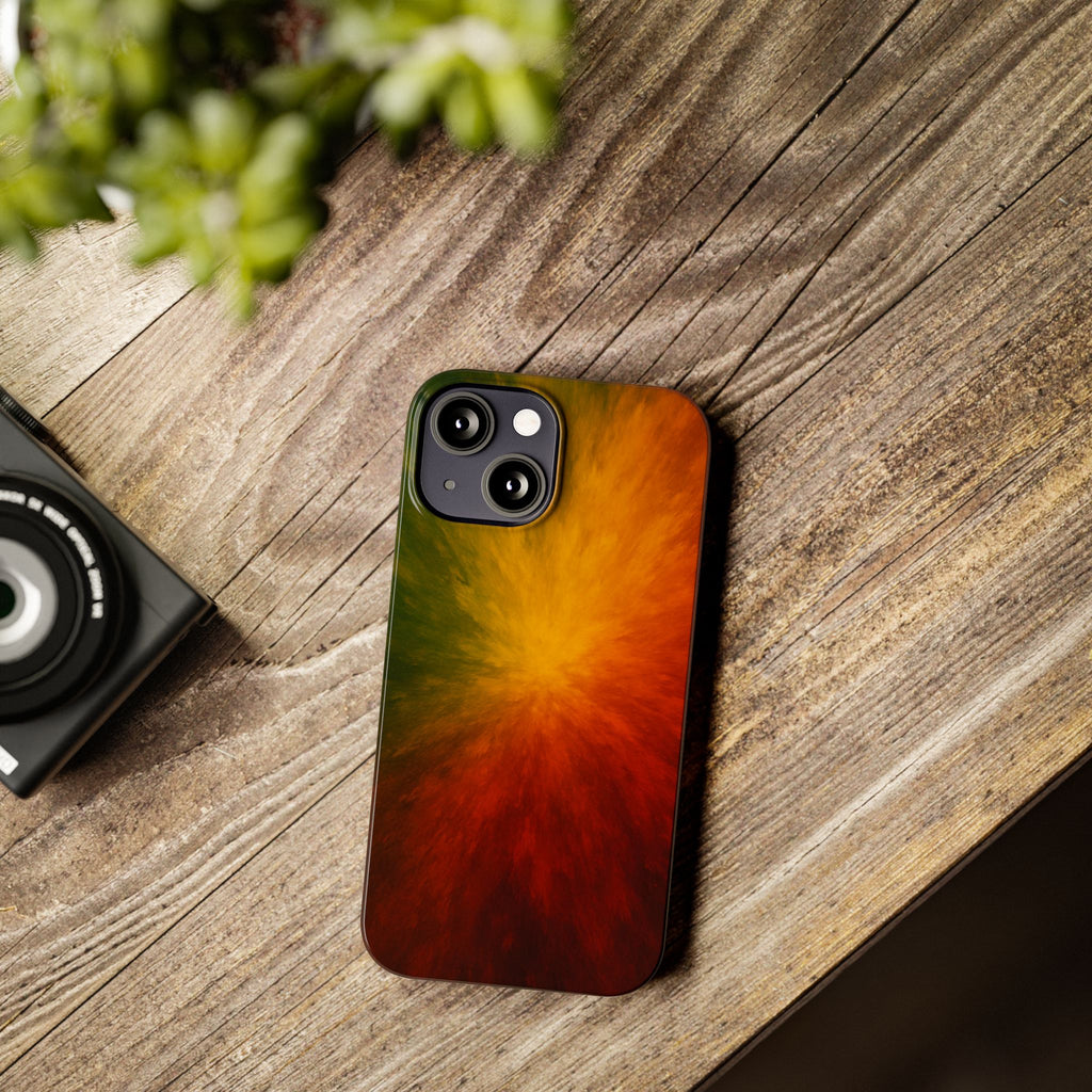 Autumn Burst Slim Phone Case — Fall Color Explosion Phone Cover