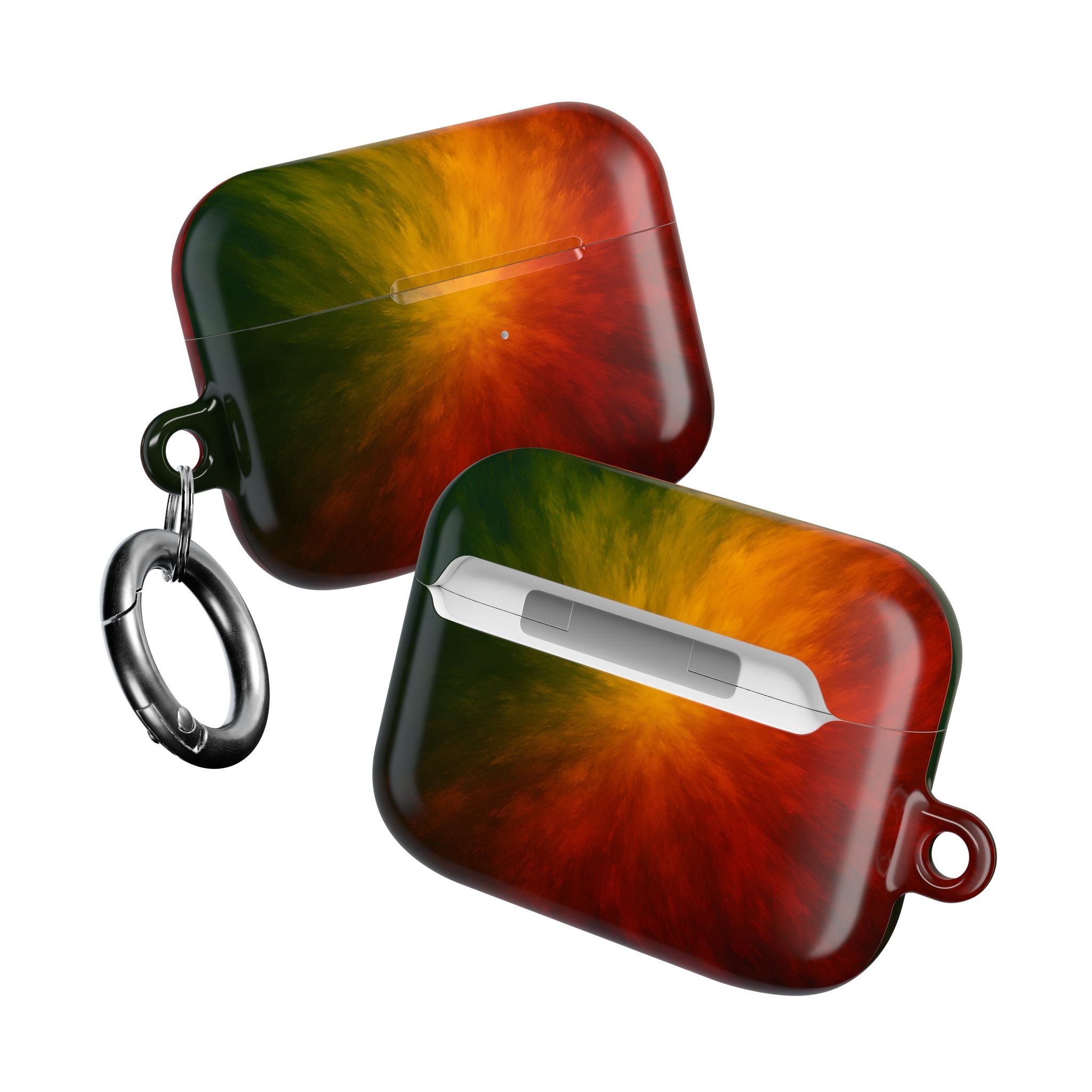 AirPod Case — Red Orange Green Nebula Protective Charging Case