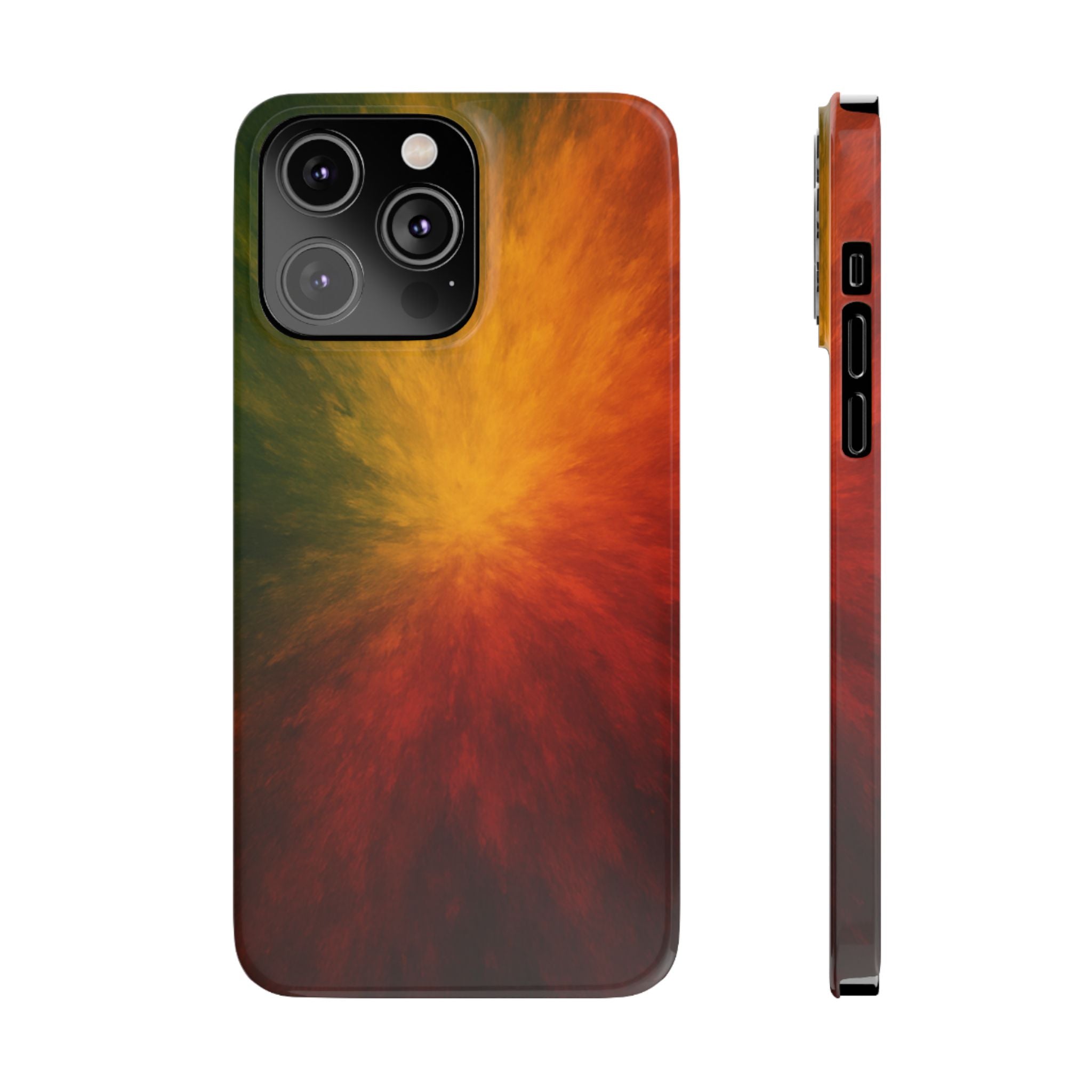 Autumn Burst Slim Phone Case — Fall Color Explosion Phone Cover