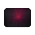 Dark Radiance Bath Mat — Deep Burgundy Glow Bathroom Rug
