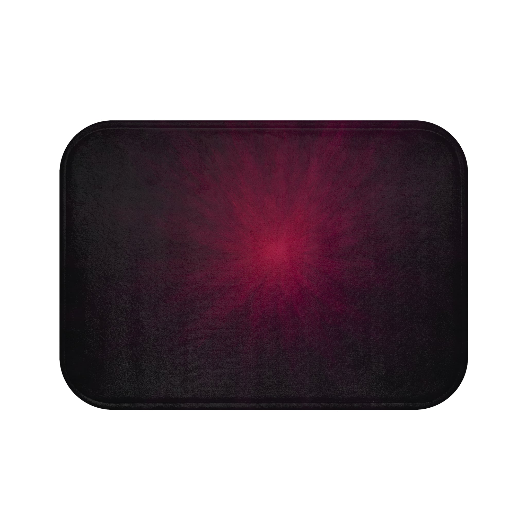 Dark Radiance Bath Mat — Deep Burgundy Glow Bathroom Rug