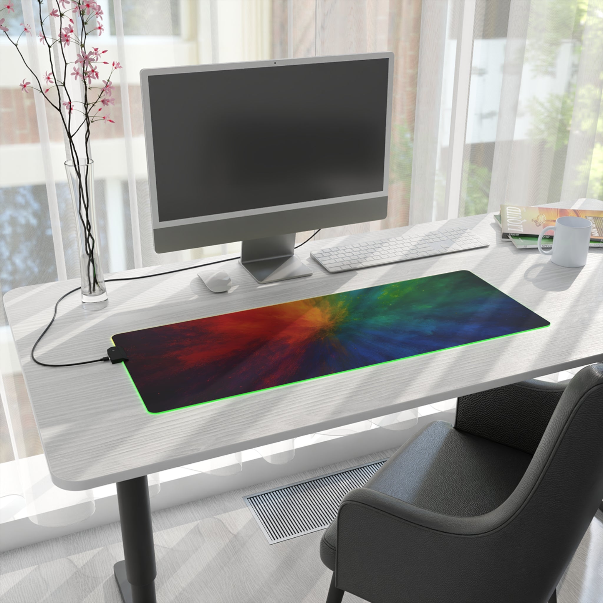 RGB Nebula LED Gaming Mouse Pad — Extended Desk Mat
