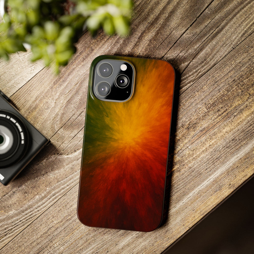 Autumn Burst Slim Phone Case — Fall Color Explosion Phone Cover