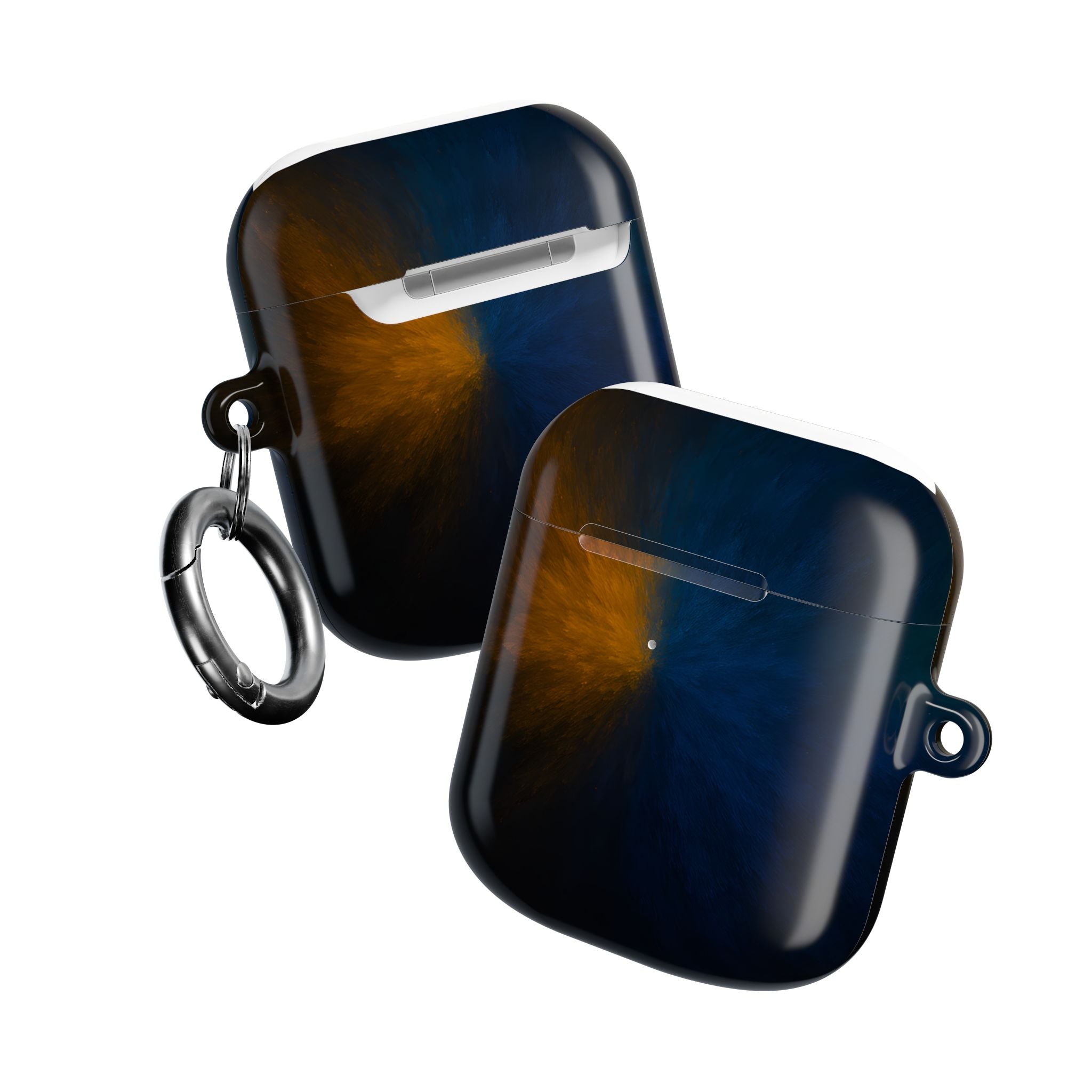 AirPod Case — Blue & Orange Nebula Protective Cover