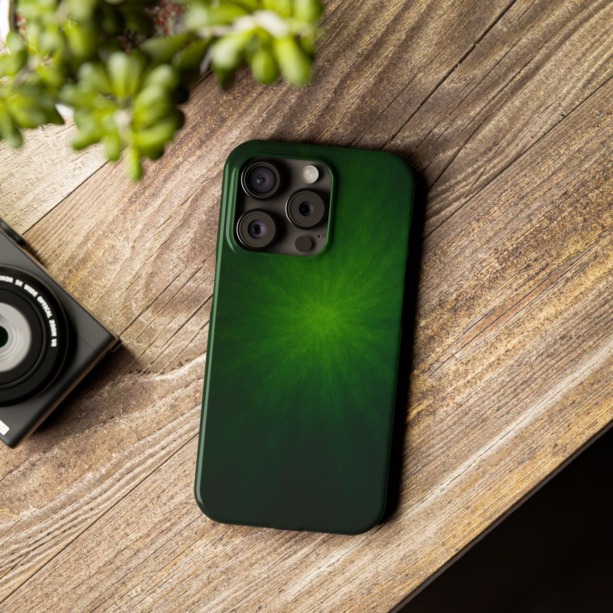 Slim Phone Case — Emerald Burst Gradient Slim Case