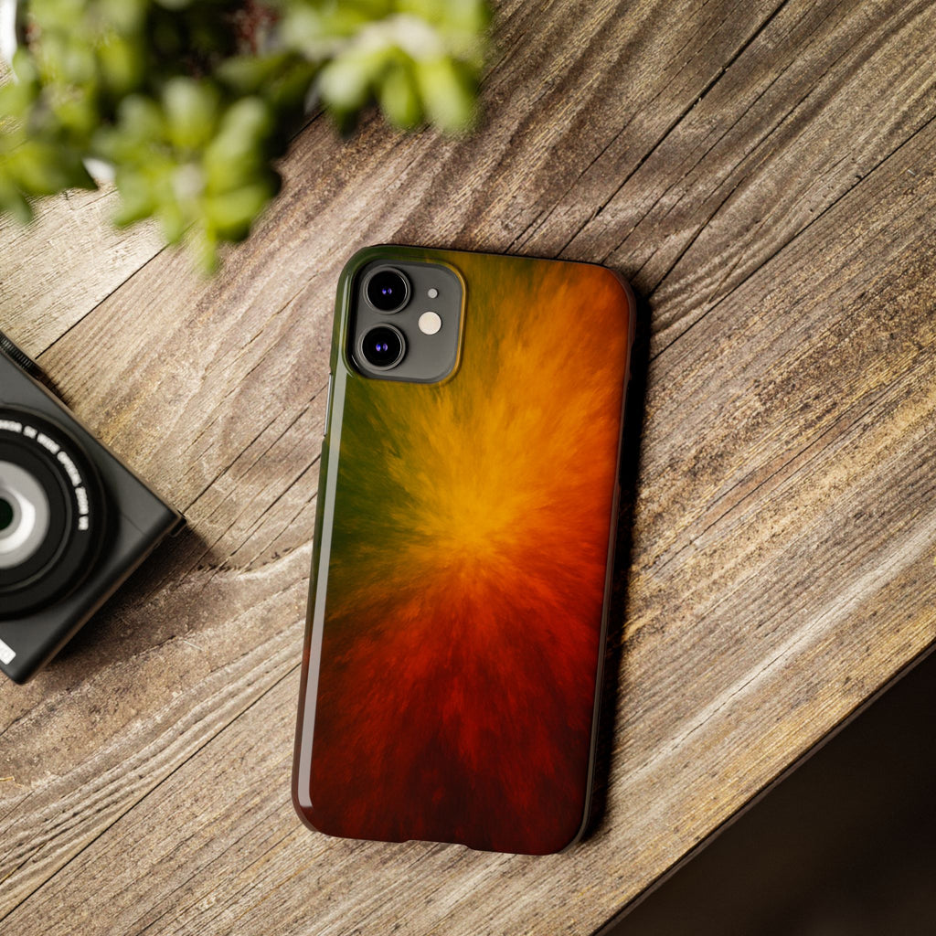 Autumn Burst Slim Phone Case — Fall Color Explosion Phone Cover