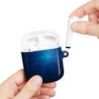Nebula Blue AirPod Case — Galaxy Burst Protective Case