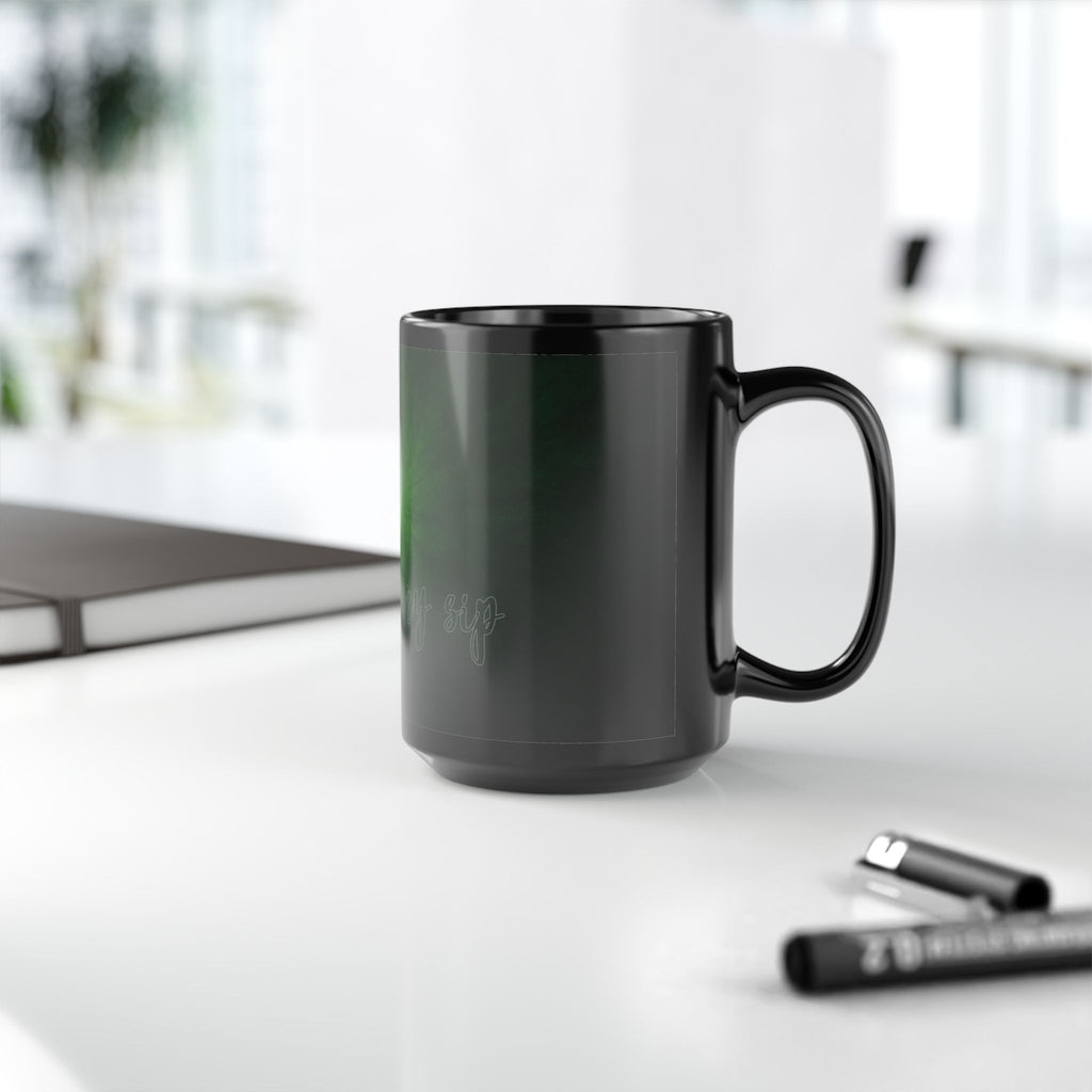 Green Aura Mug — Mystical Glow Coffee Cup (11oz & 15oz)